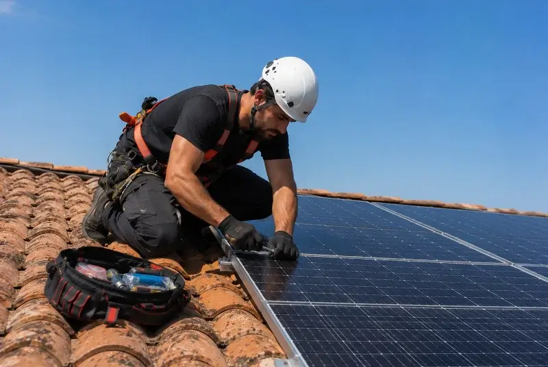 Maintenance et monitoring de panneaux solaires à Seyresse