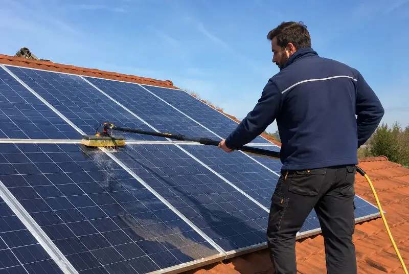 Nettoyage et entretien de panneaux solaires à Seyresse